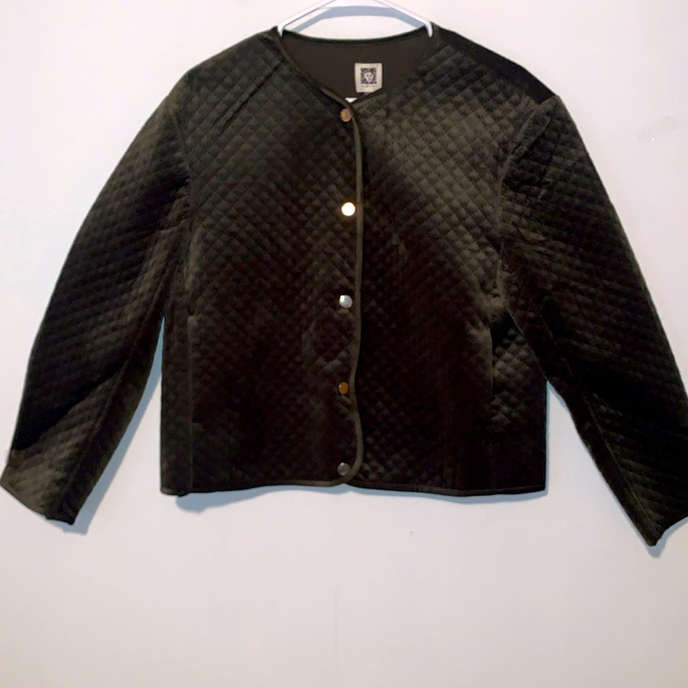 Anne Klein Quilted Snap Down Jacket NWT